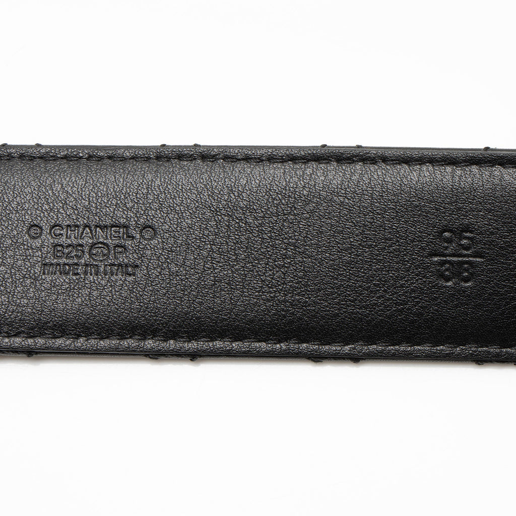 Chanel Quilted Calfskin CC Belt - Size 38 / 95
