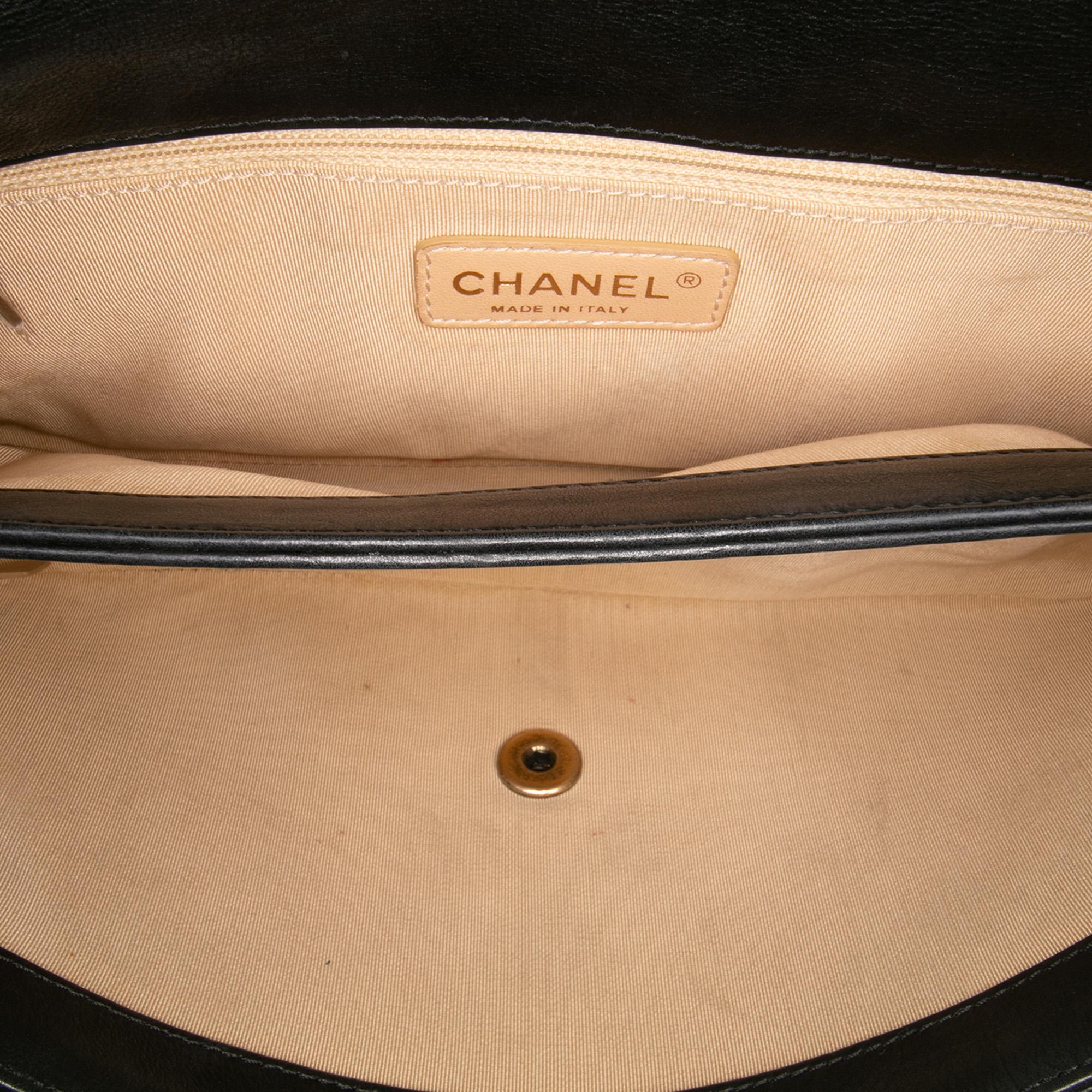 Chanel Quilted Calfskin CC Crown Flap