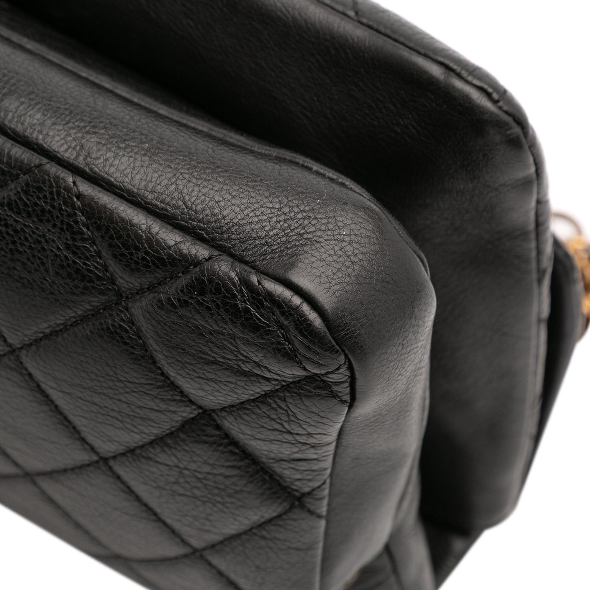 Chanel Quilted Calfskin CC Crown Flap