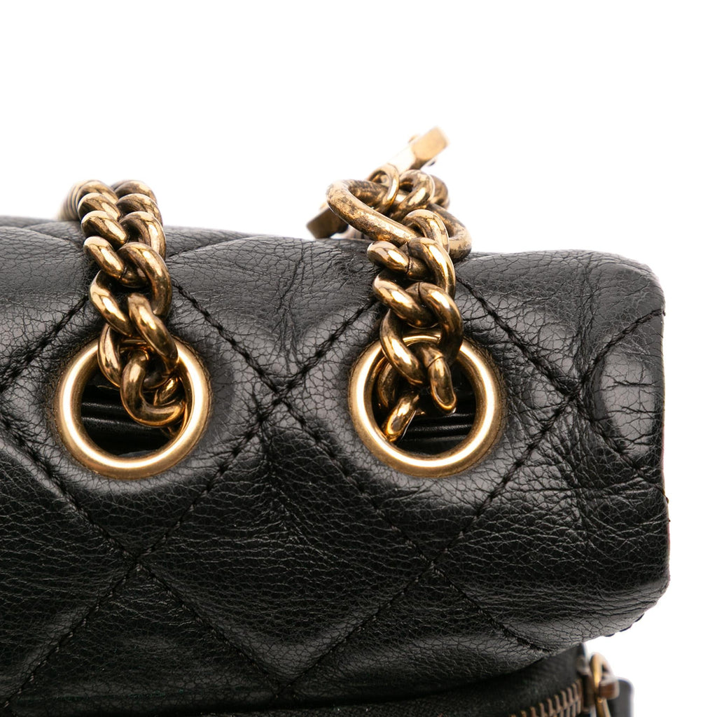 Chanel Quilted Calfskin CC Crown Flap