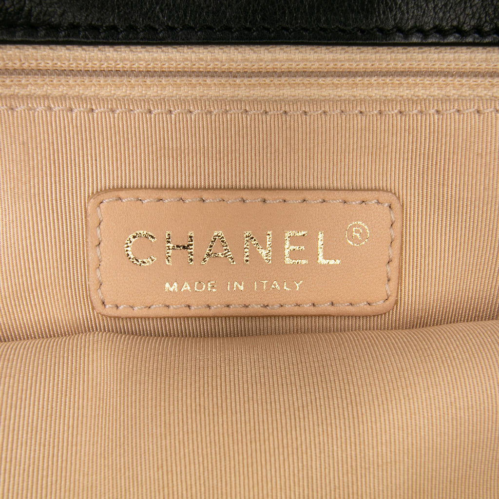 Chanel Quilted Calfskin CC Crown Flap