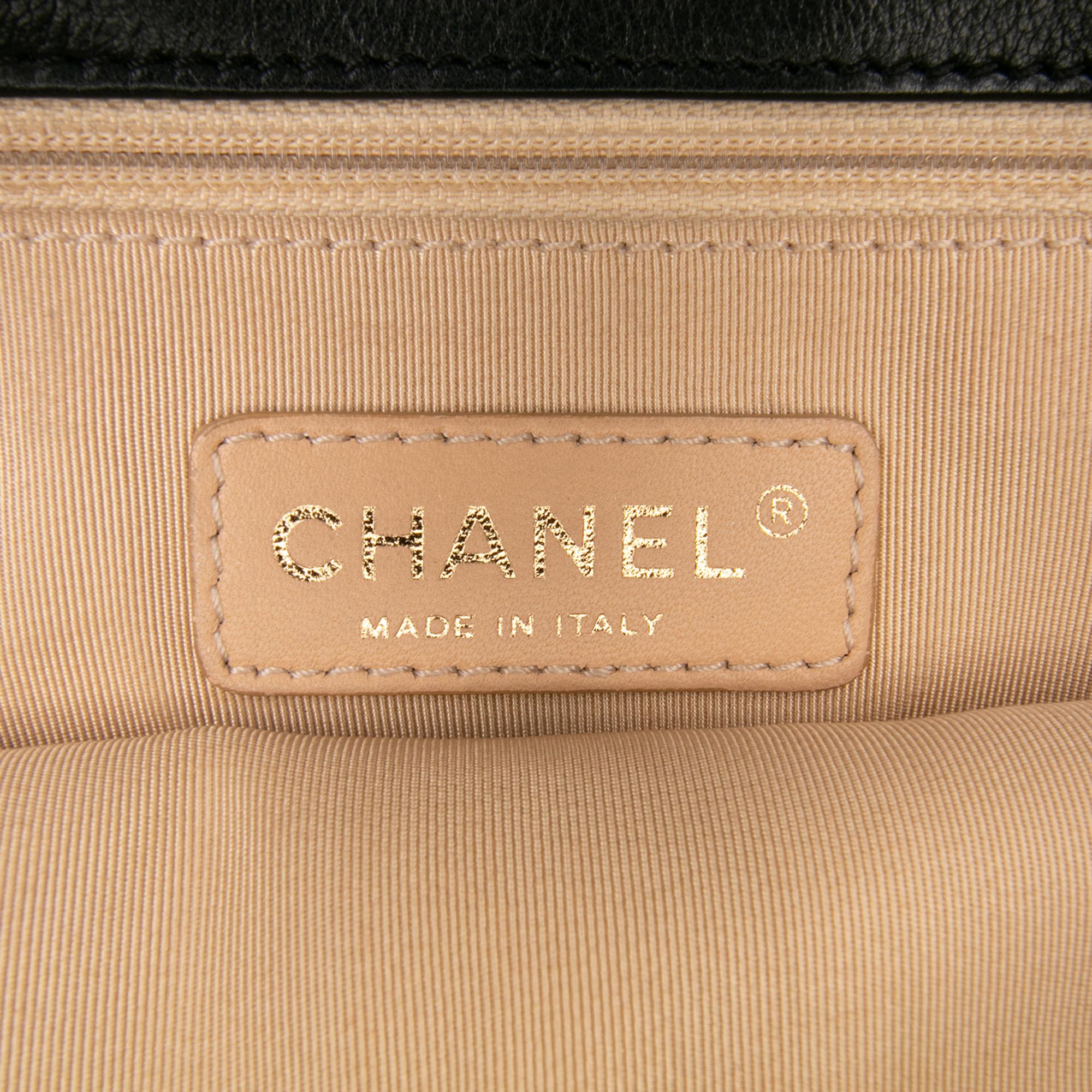 Chanel Quilted Calfskin CC Crown Flap
