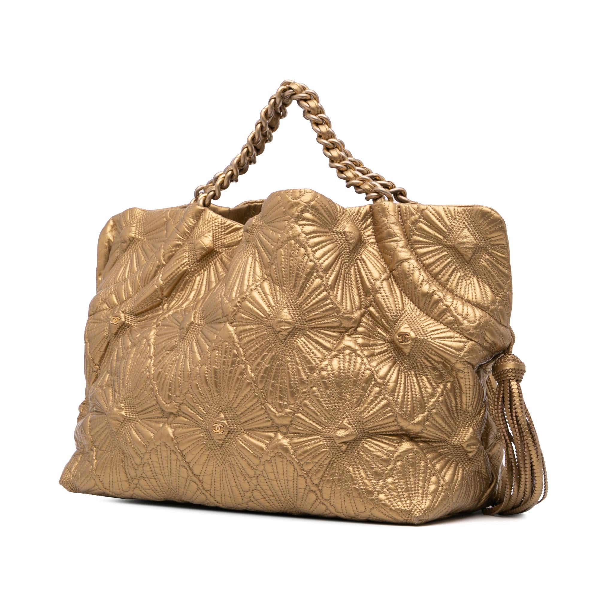 Chanel Quilted Calfskin Ca D'Oro Tote