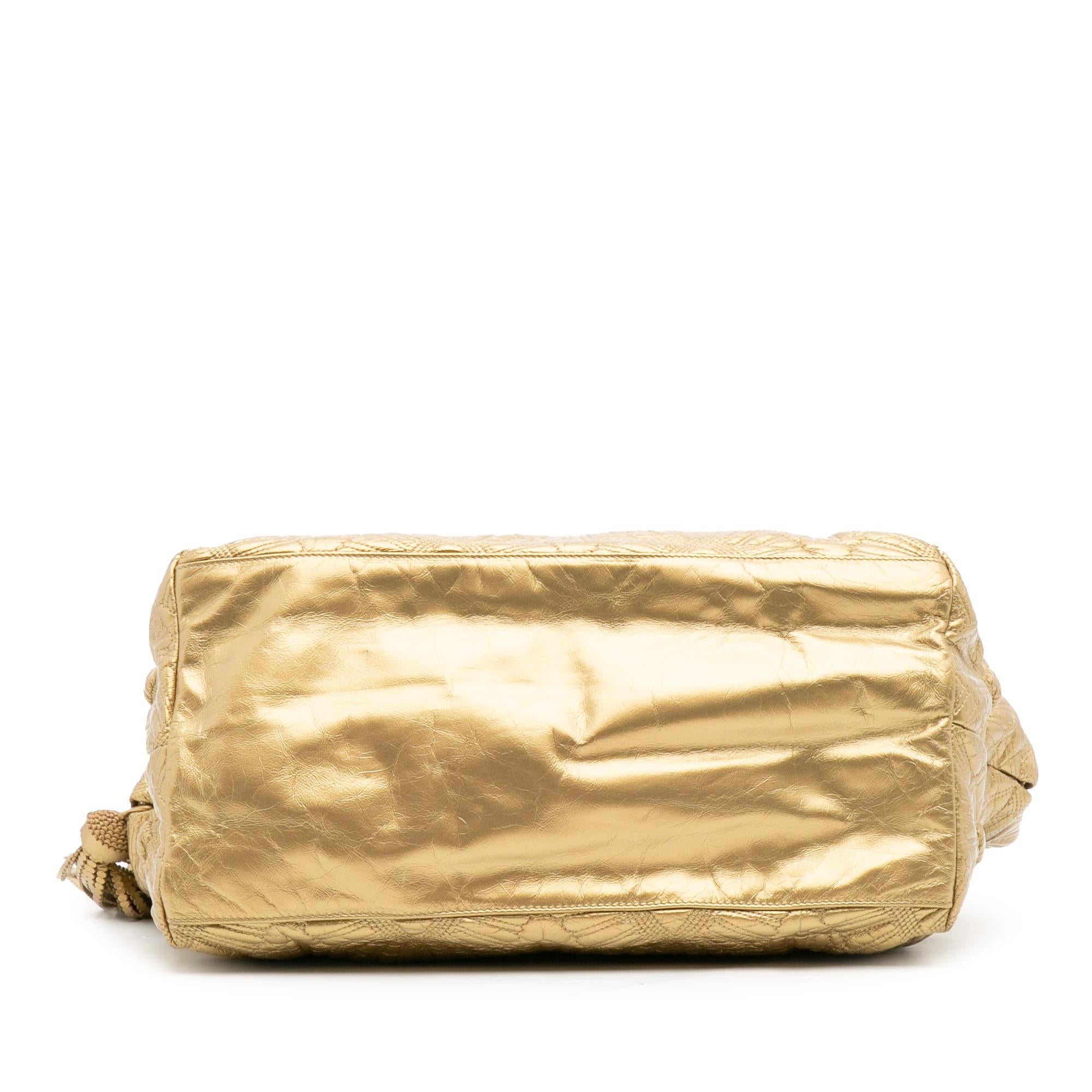Chanel Quilted Calfskin Ca D'Oro Tote