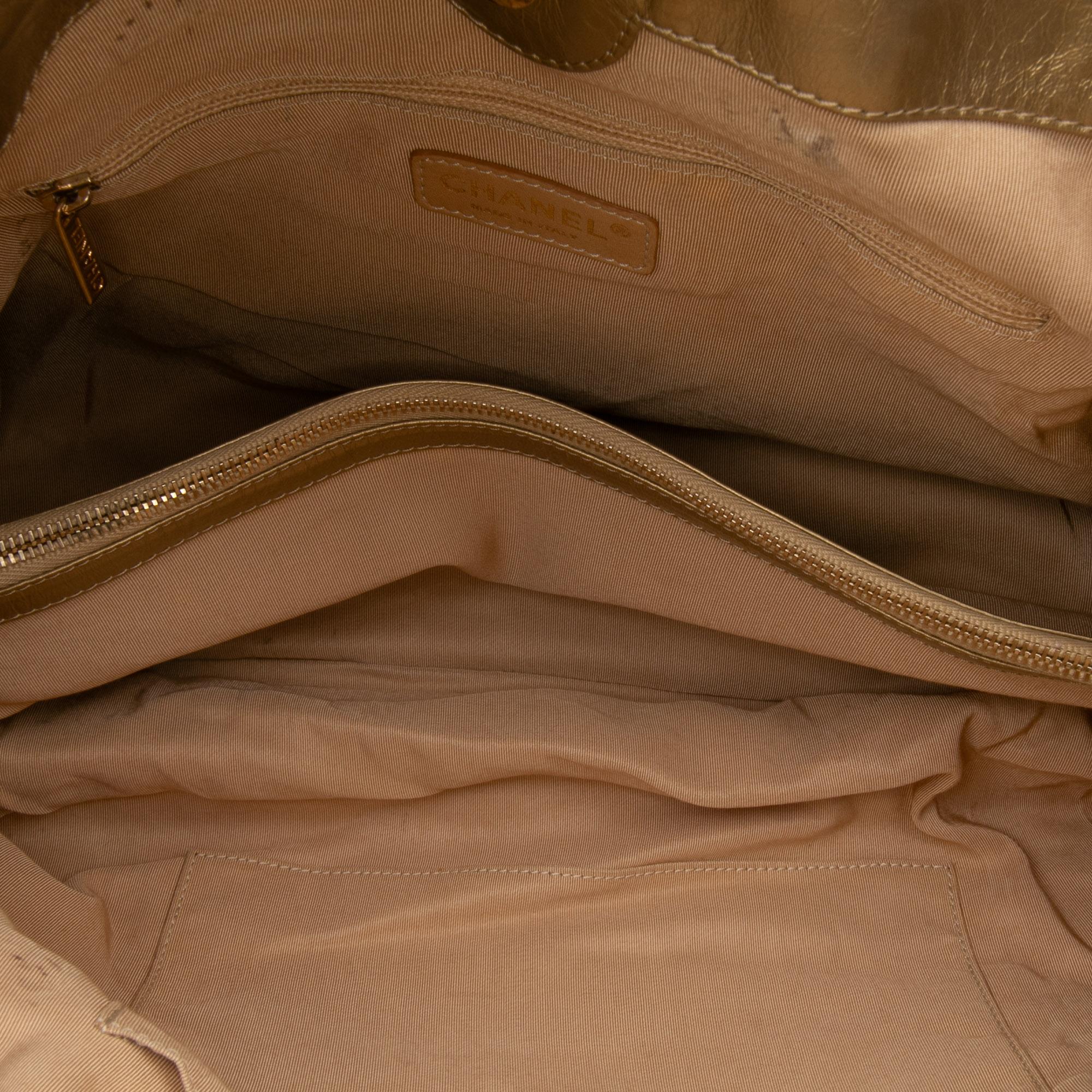 Chanel Quilted Calfskin Ca D'Oro Tote