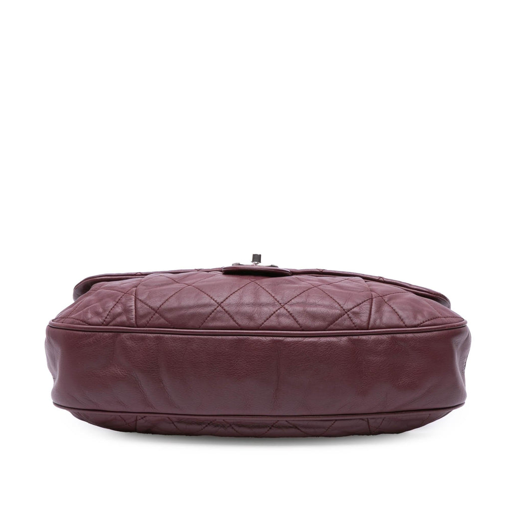 Chanel Quilted Calfskin Coco Pleats Flap