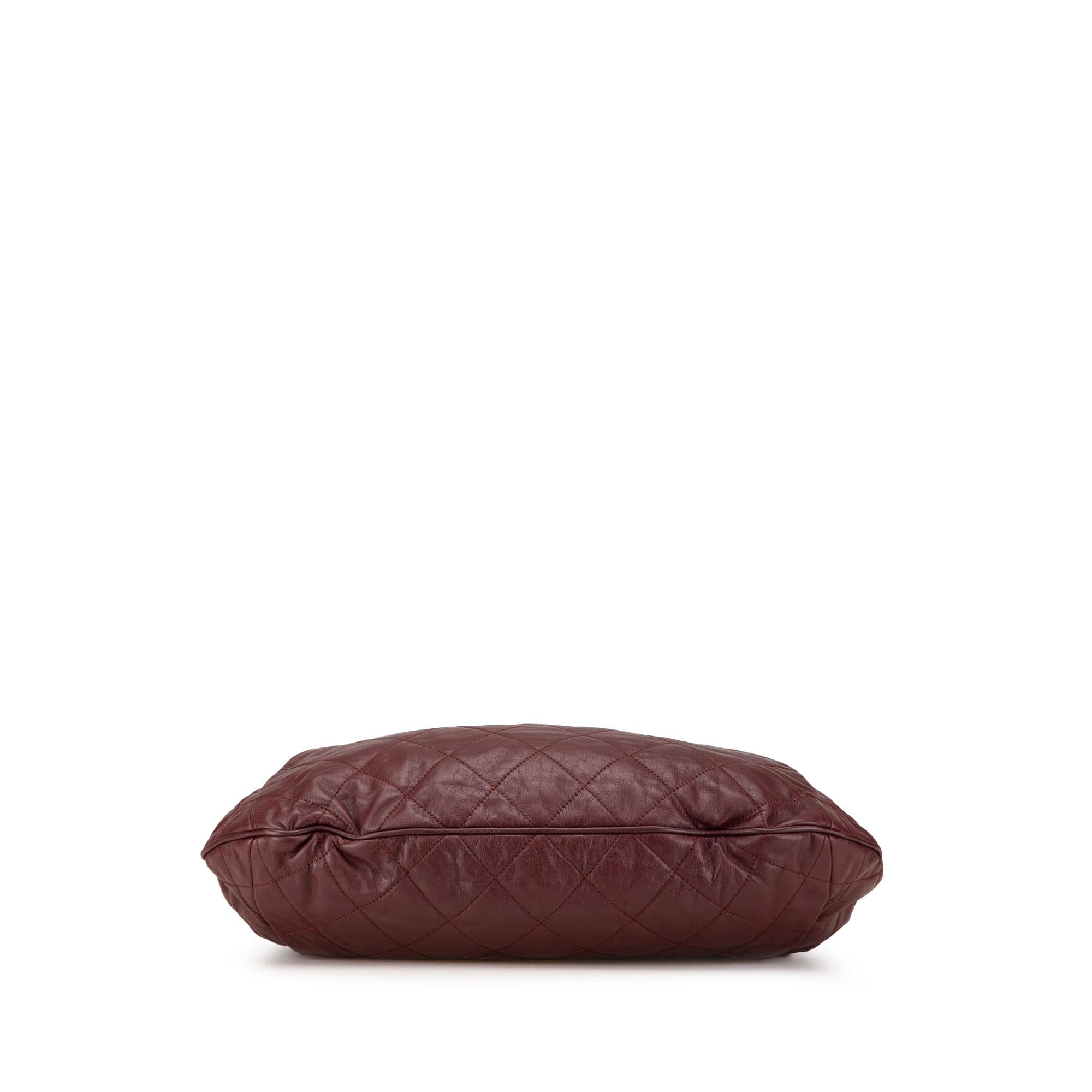Chanel Quilted Calfskin Coco Pleats Hobo