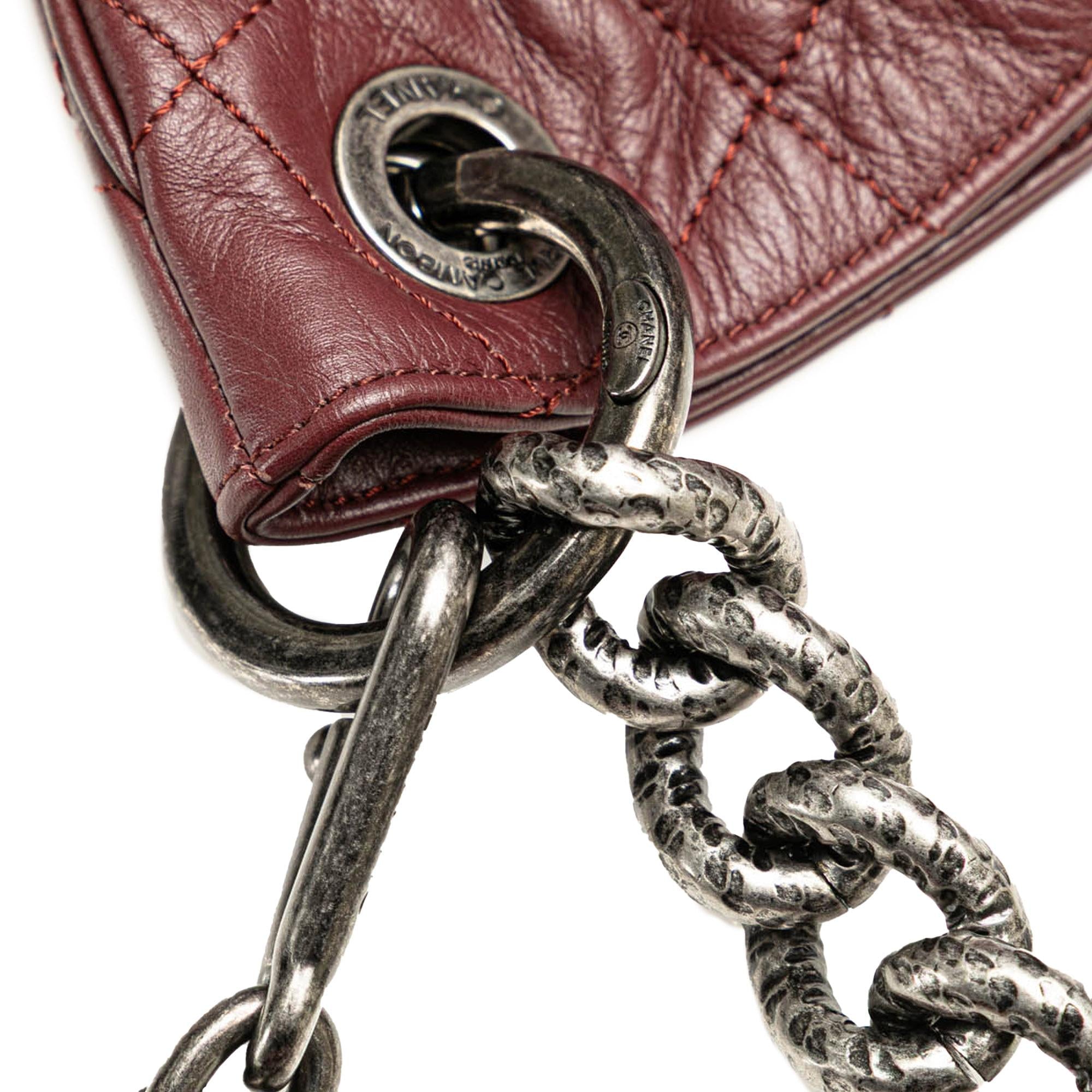 Chanel Quilted Calfskin Coco Pleats Hobo
