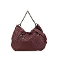 Chanel Quilted Calfskin Coco Pleats Hobo