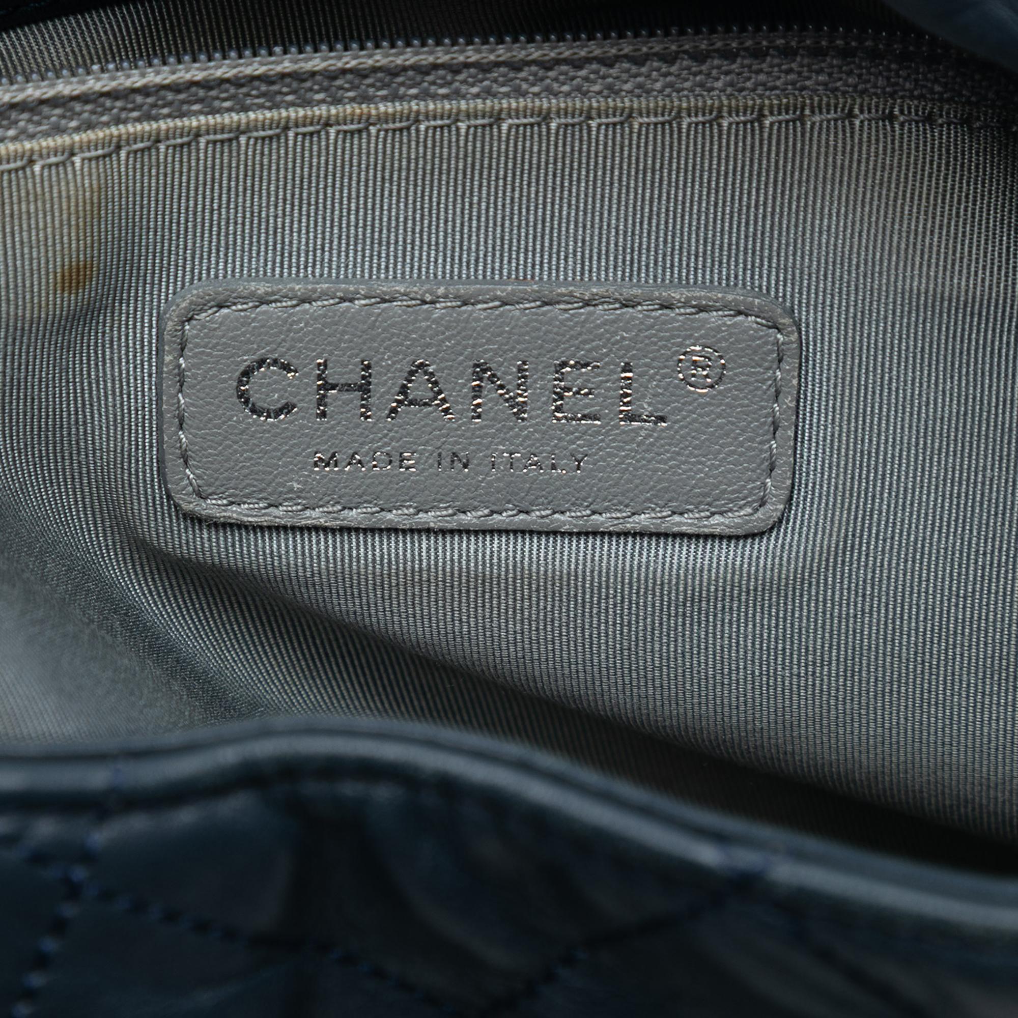 Chanel Quilted Calfskin Coco Pleats Hobo
