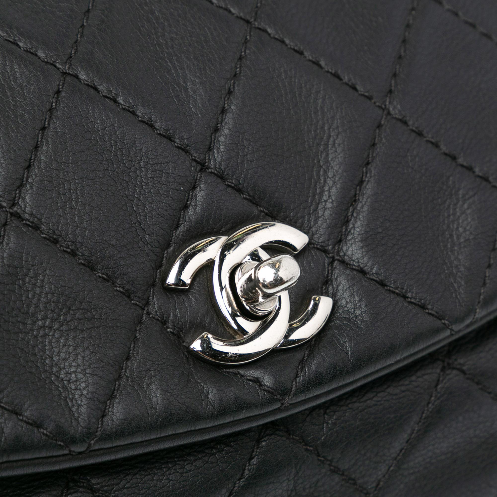 Chanel Quilted Calfskin Curvy Flap