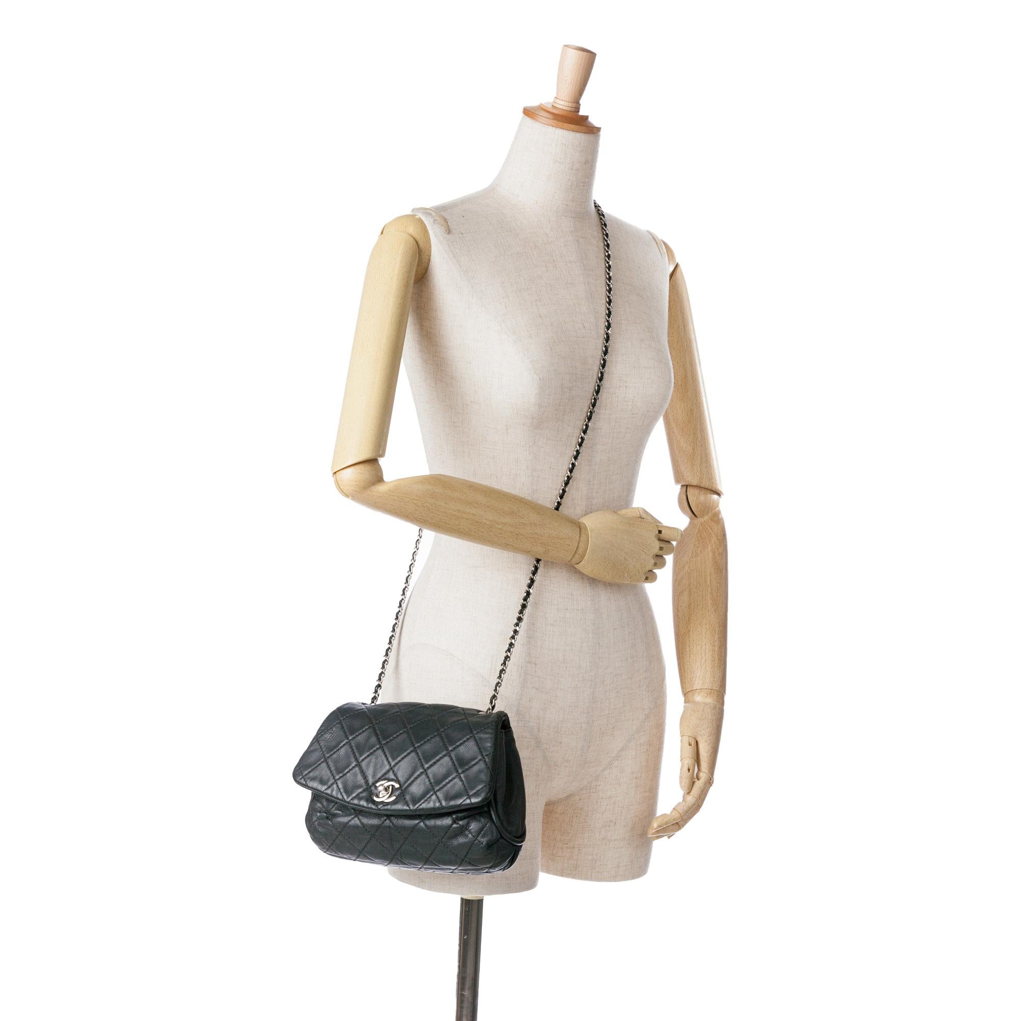 Chanel Quilted Calfskin Curvy Flap