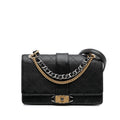 Chanel Quilted Calfskin Double Chain Top Handle Flap