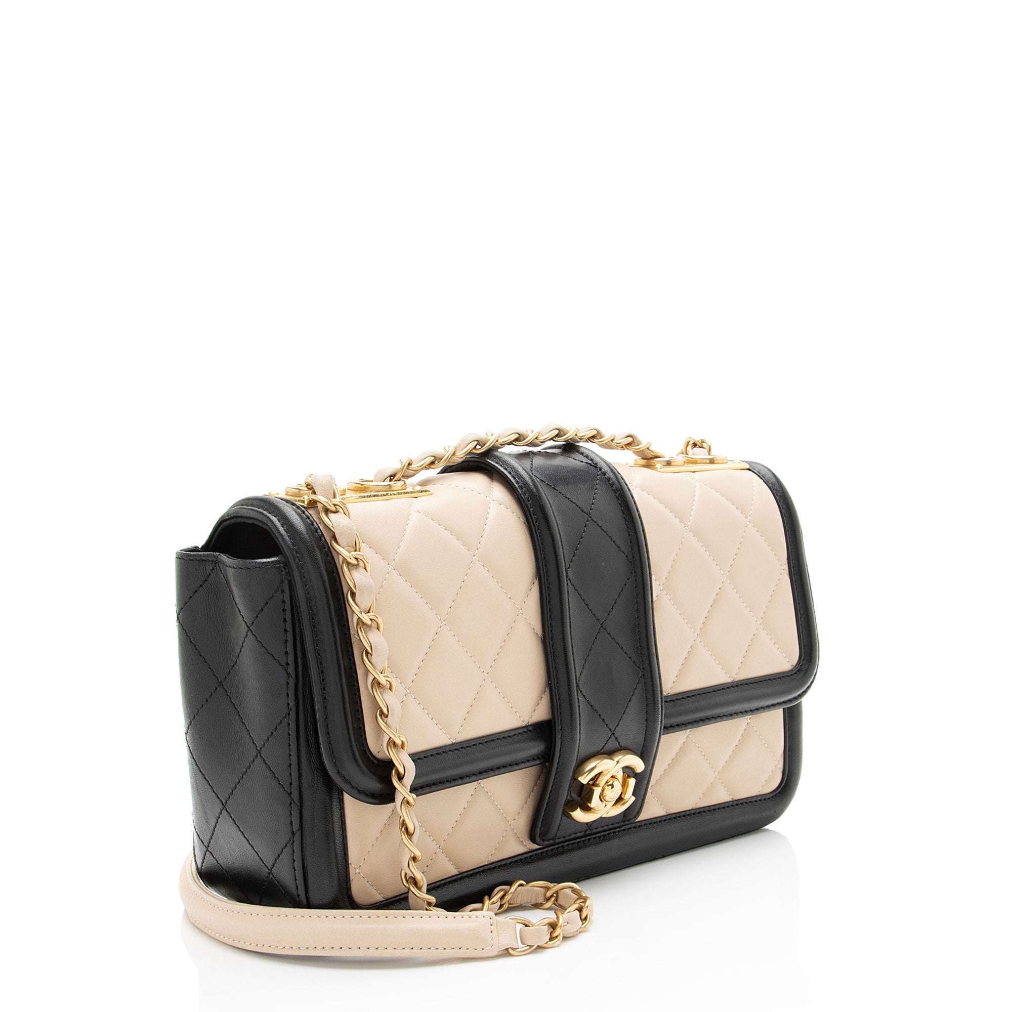 Chanel Quilted Calfskin Elegant Flap Bag