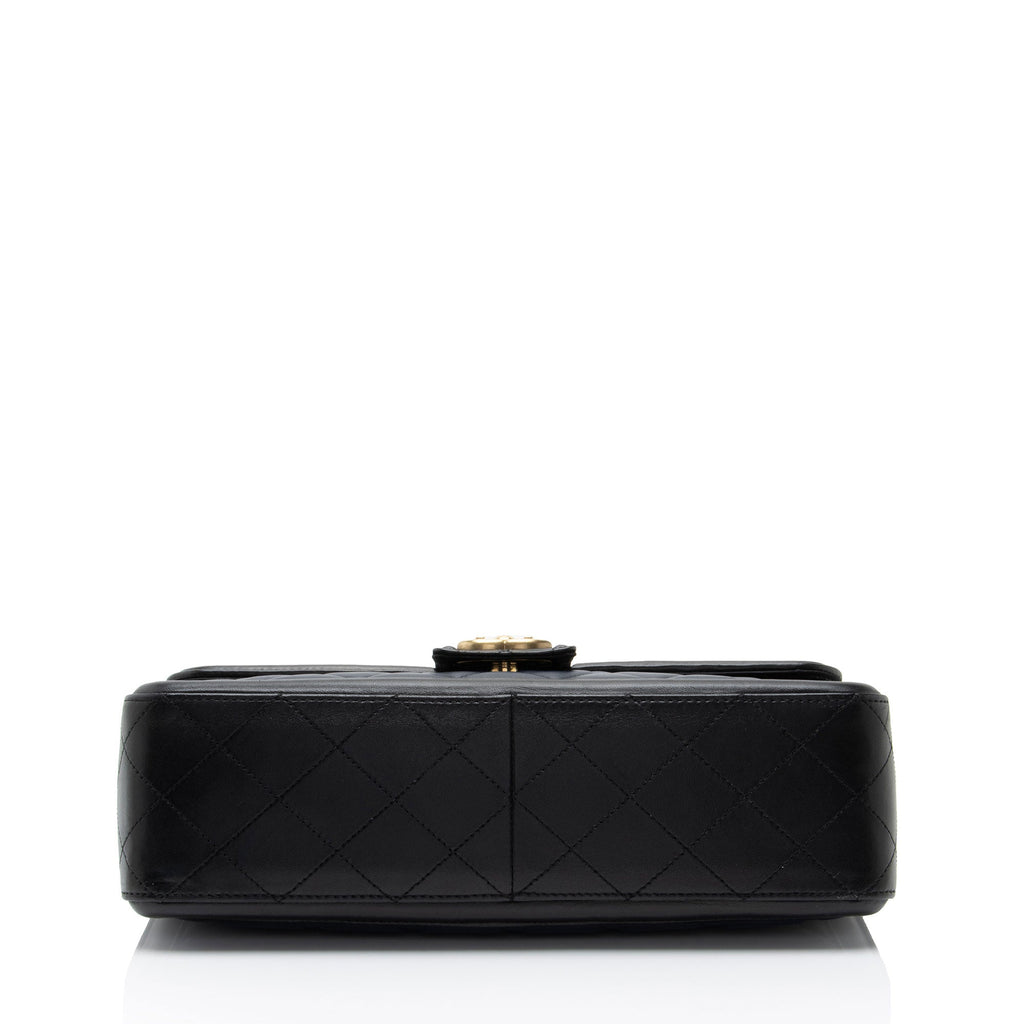 Chanel Quilted Calfskin Elegant Jumbo Flap Bag