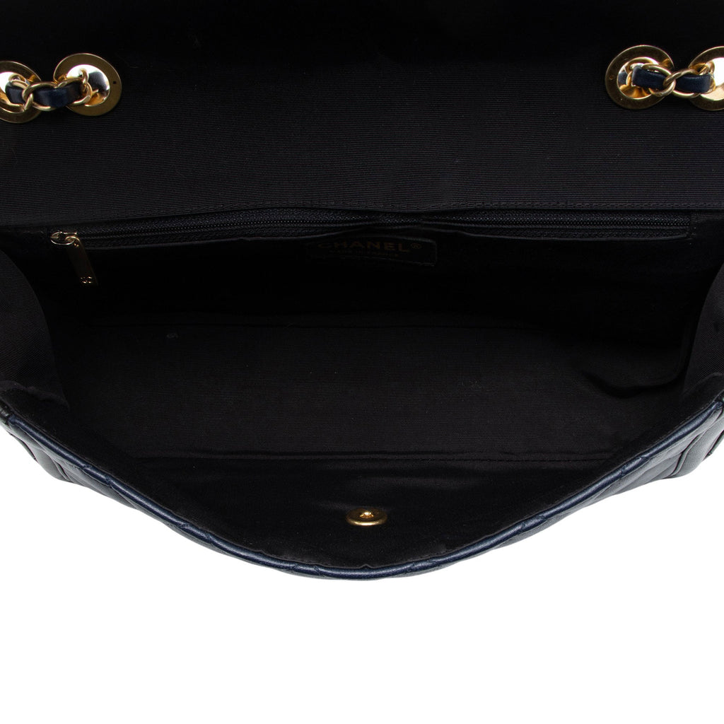 Chanel Quilted Calfskin Elegant Jumbo Flap Bag