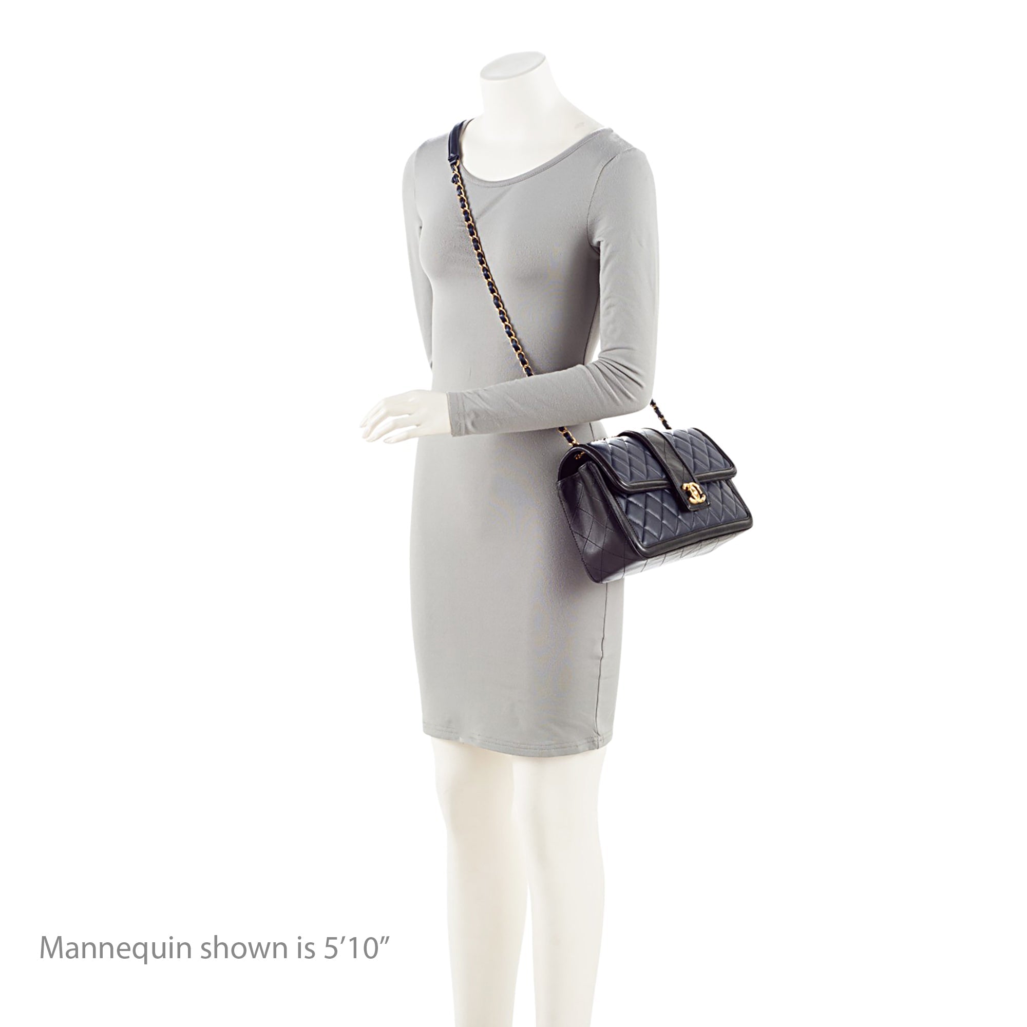 Chanel Quilted Calfskin Elegant Jumbo Flap Bag