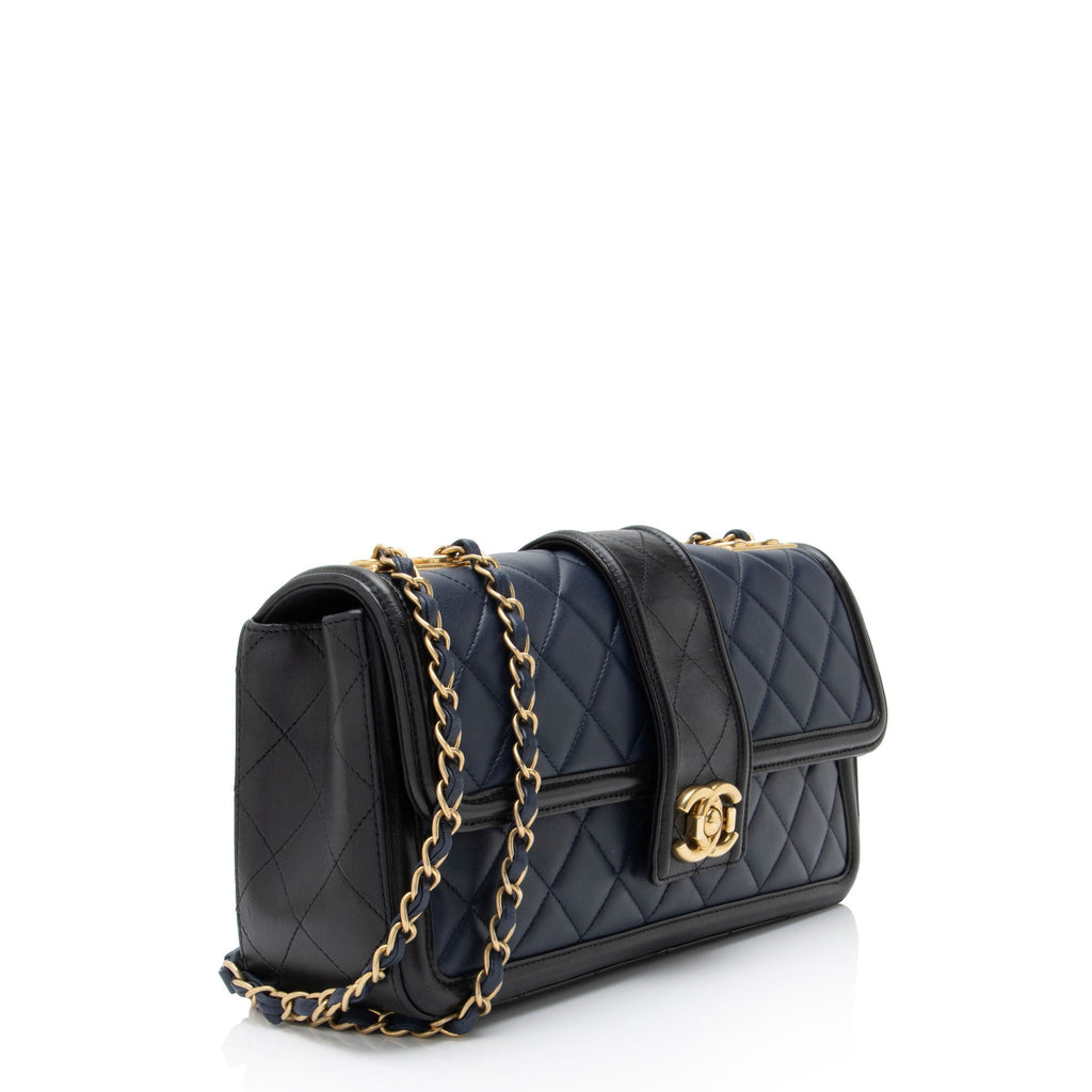 Chanel Quilted Calfskin Elegant Jumbo Flap Bag