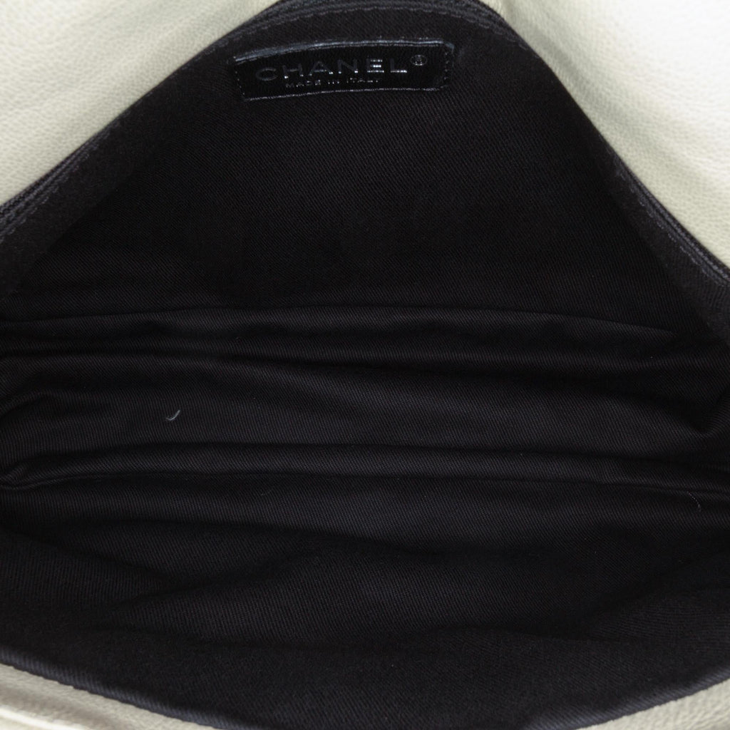 Chanel Quilted Calfskin Expandable Zip Yacht Flap