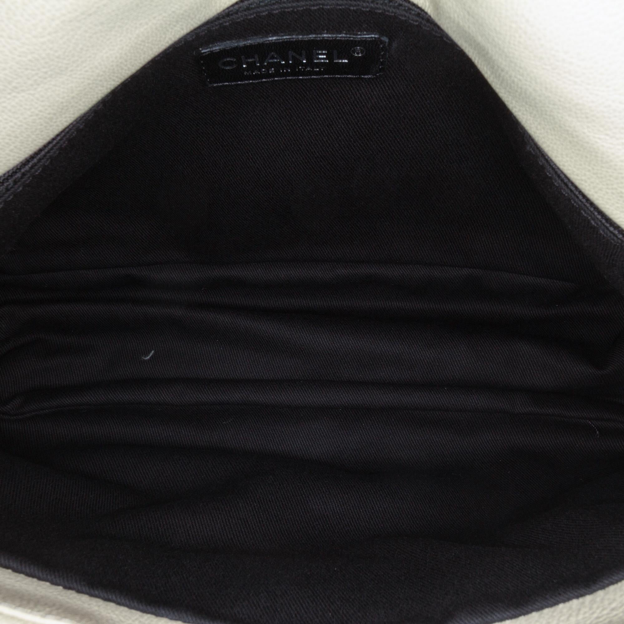 Chanel Quilted Calfskin Expandable Zip Yacht Flap