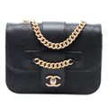 Chanel Quilted Calfskin Front Chain Flap