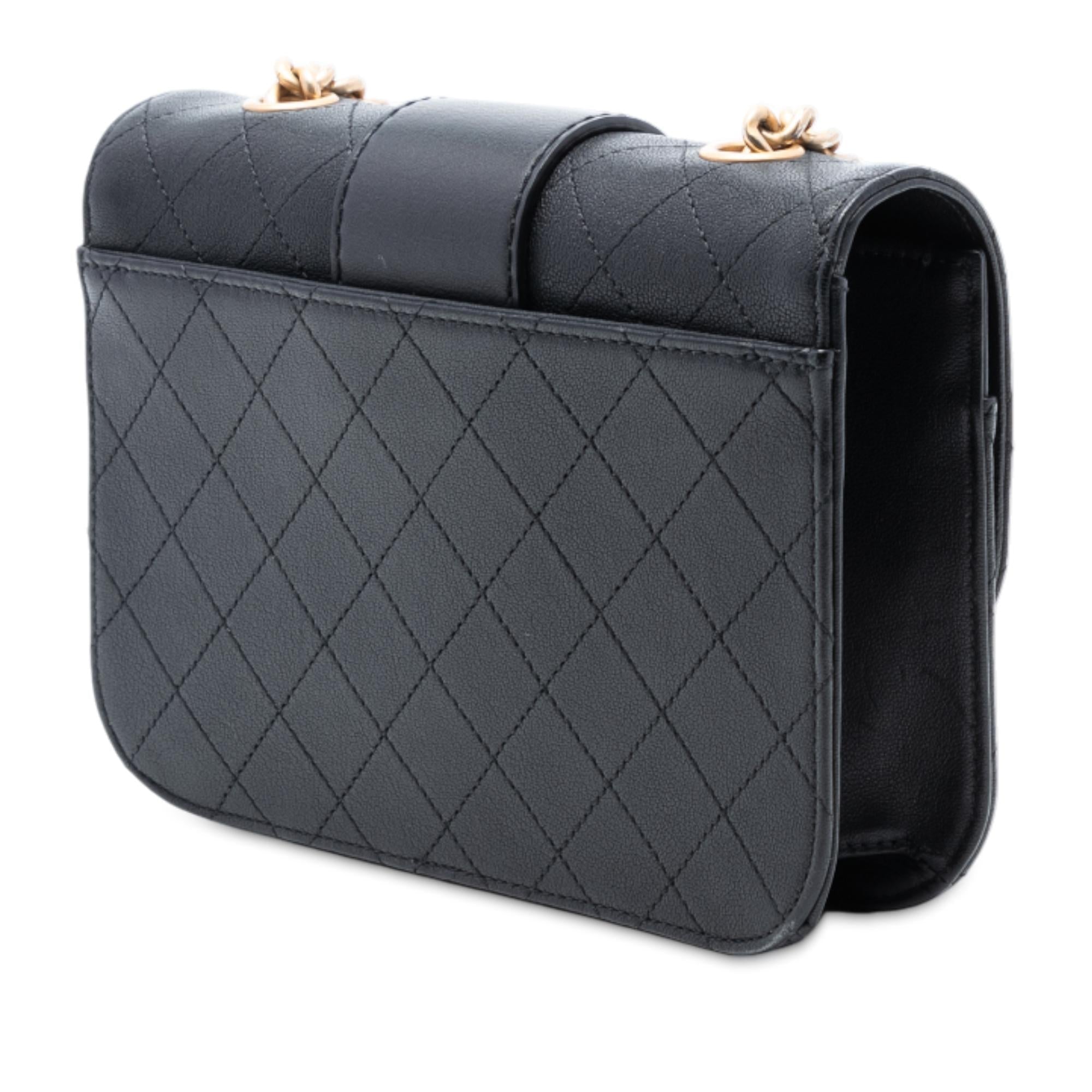 Chanel Quilted Calfskin Front Chain Flap