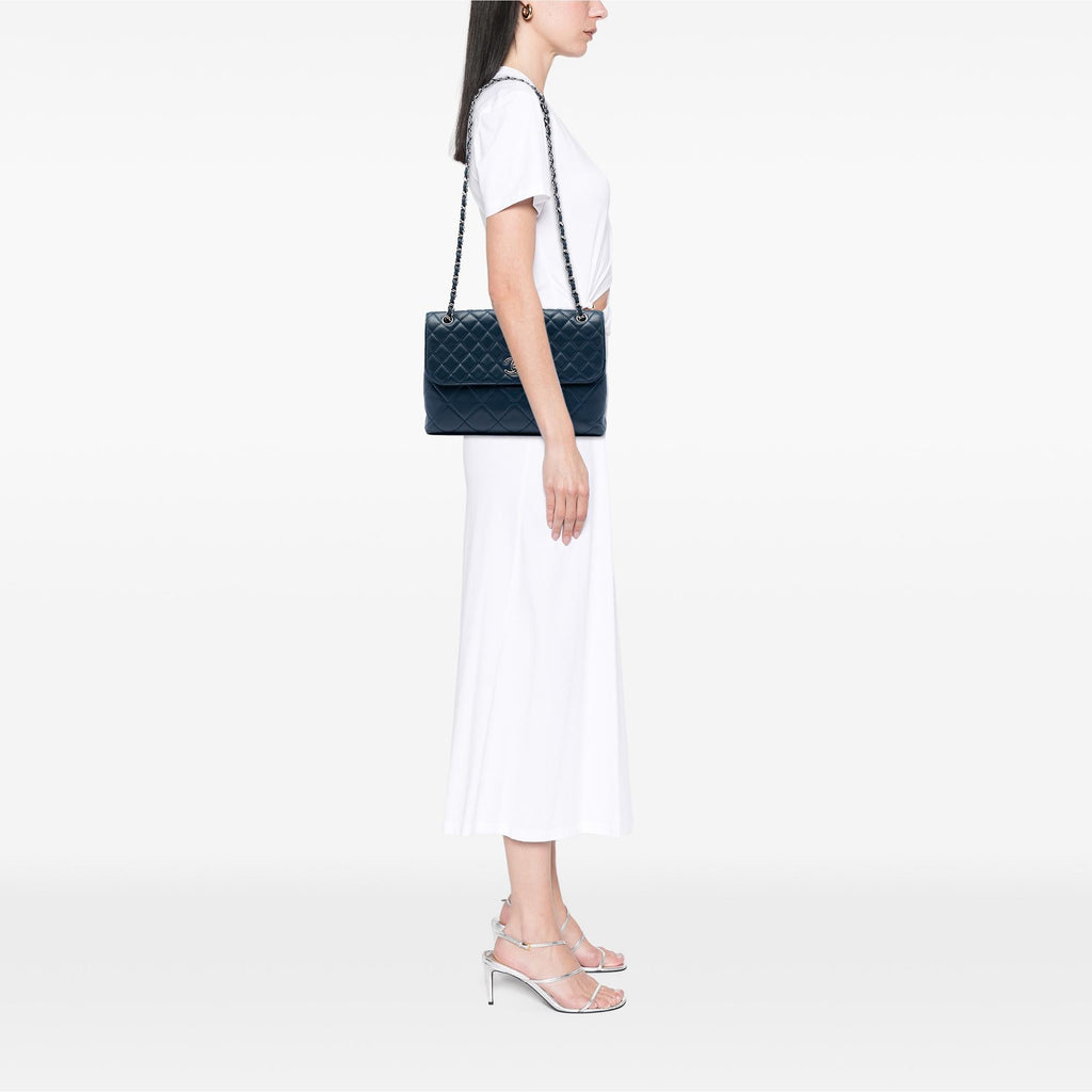 Chanel Quilted Calfskin In The Business Flap