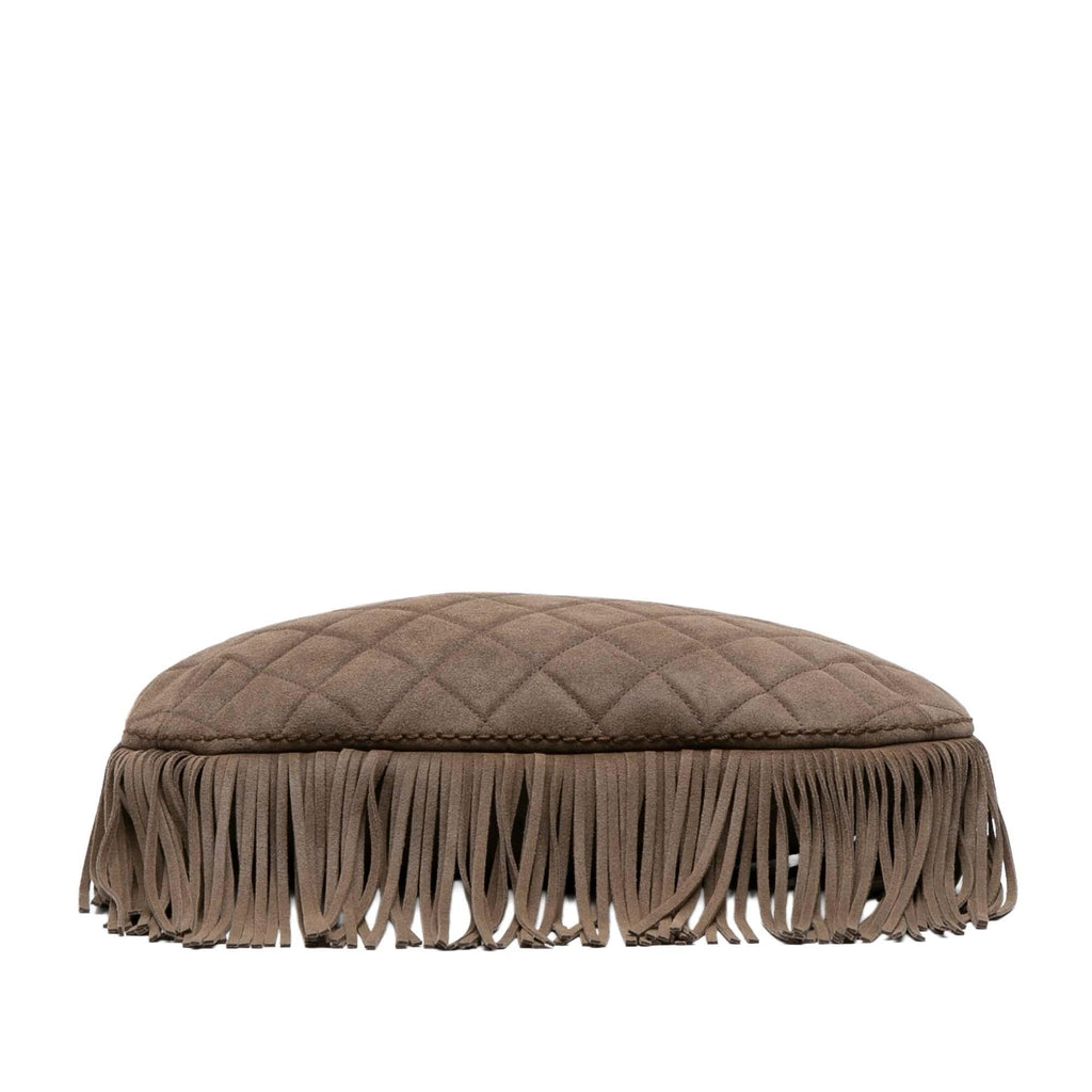 Chanel Quilted Calfskin Into The Fringe Hobo