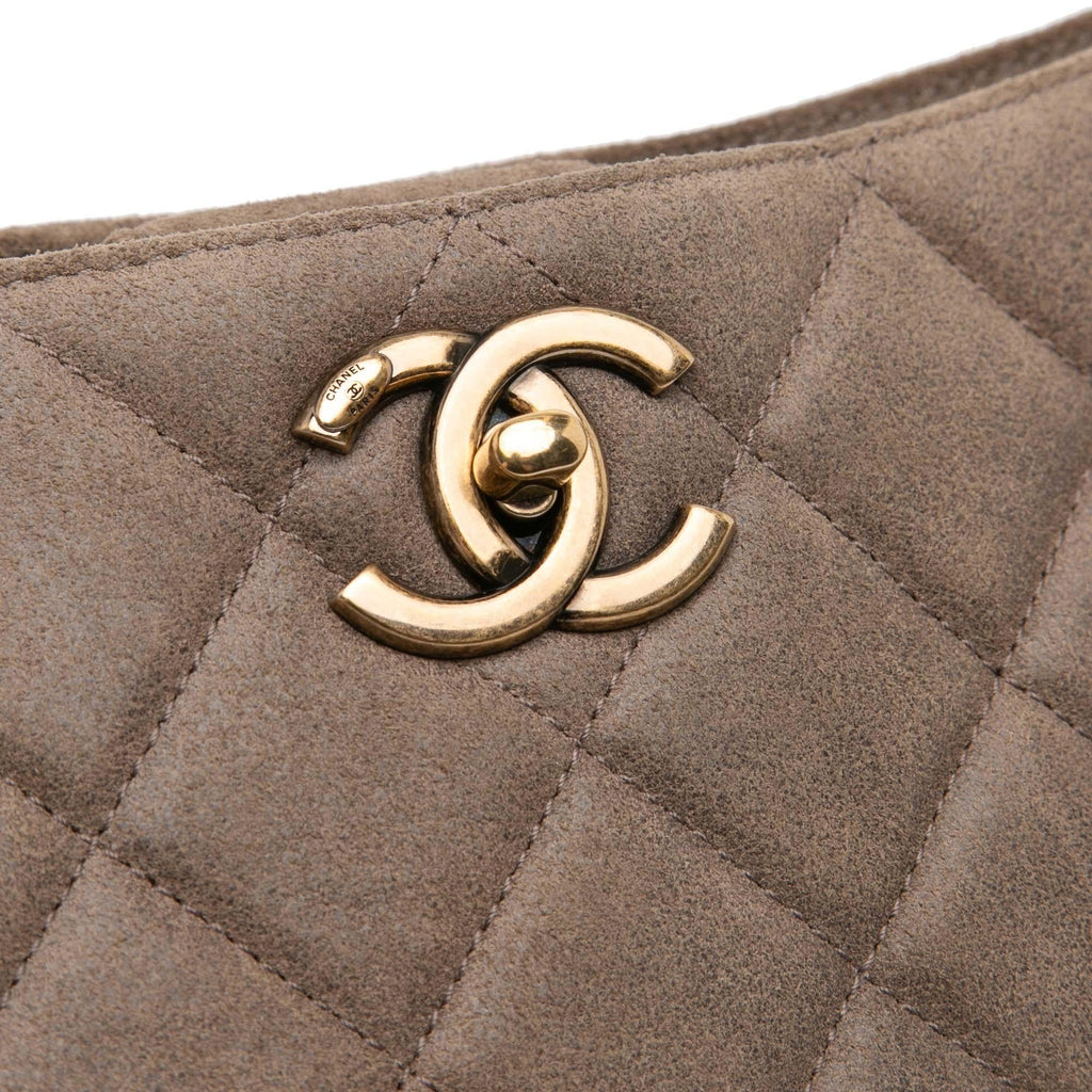 Chanel Quilted Calfskin Into The Fringe Hobo