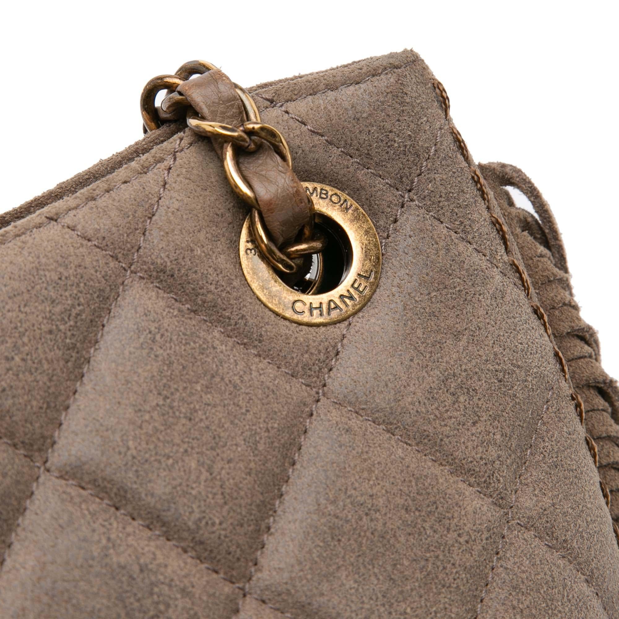 Chanel Quilted Calfskin Into The Fringe Hobo