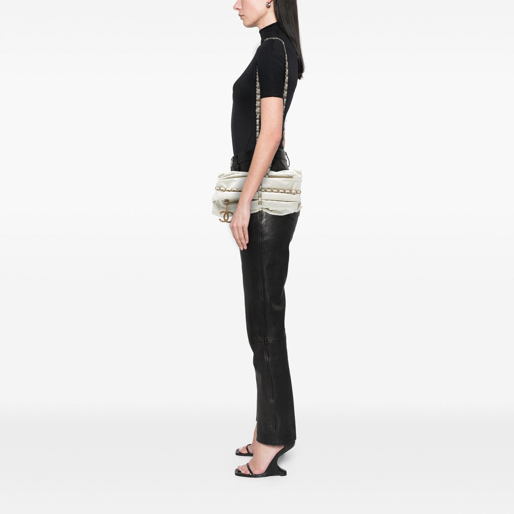 Chanel Quilted Calfskin Midnight Swim Baluchon Bag
