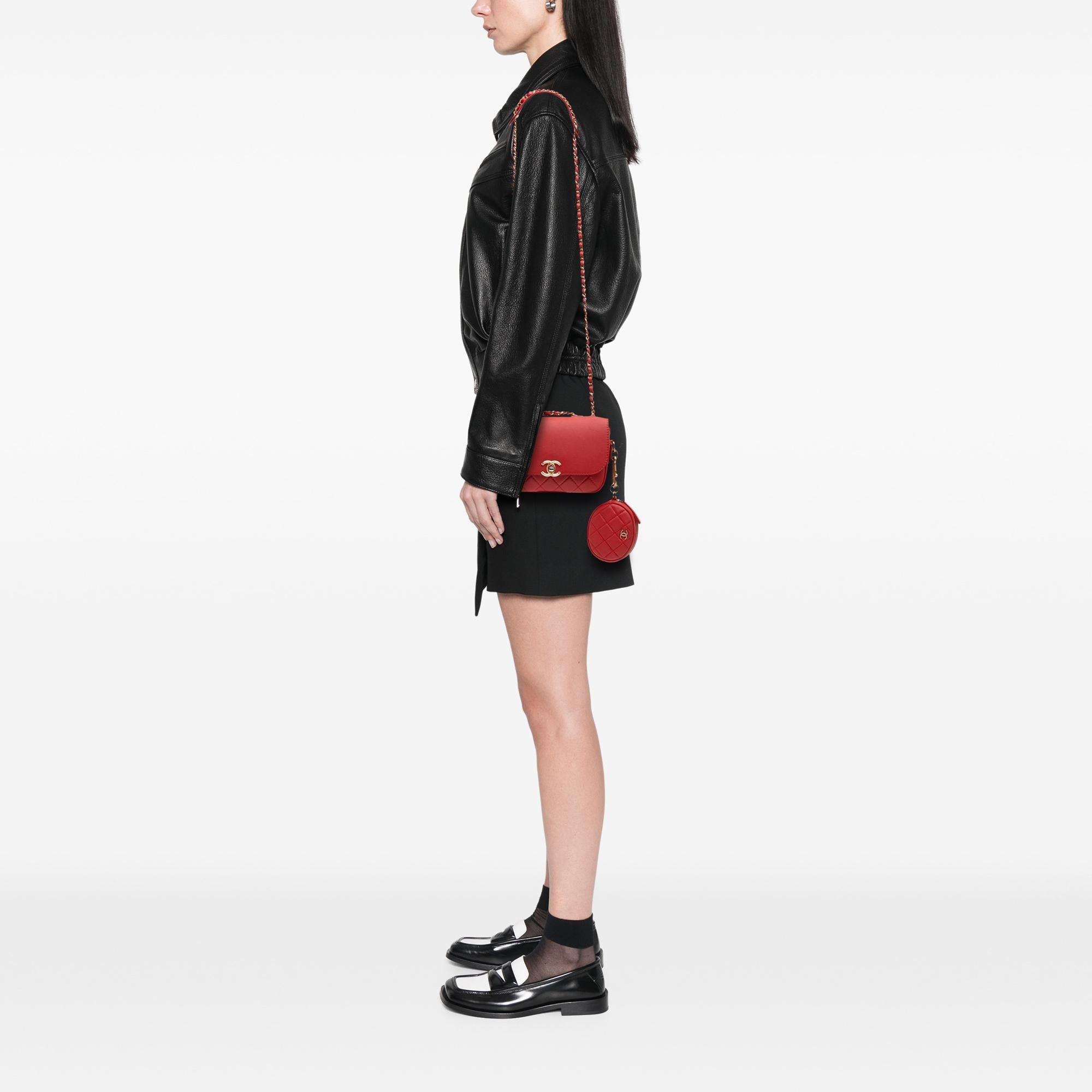 Chanel Quilted Calfskin Multi Pouching Flap