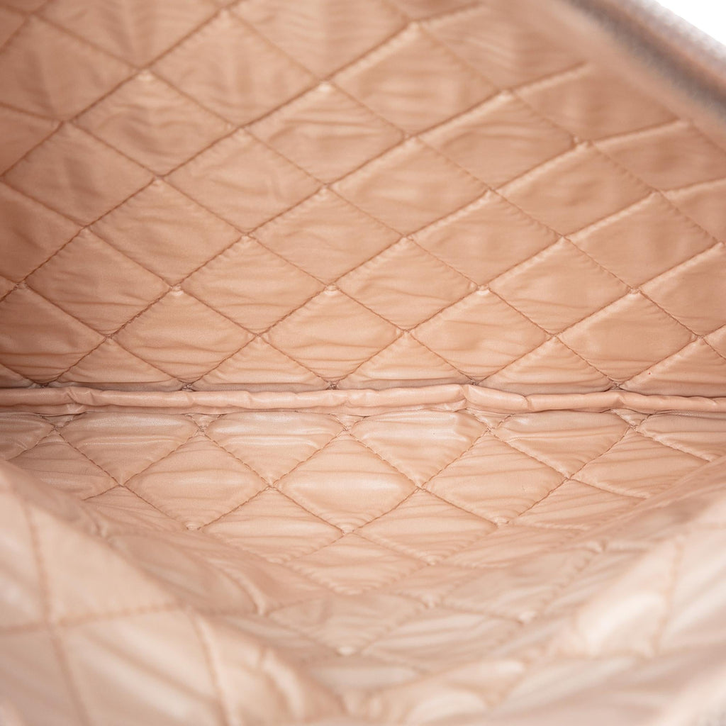 Chanel Quilted Calfskin Pixel Effect Beauty Foldover Clutch