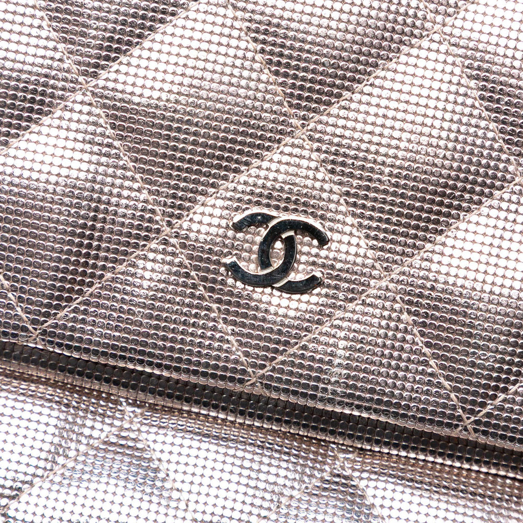 Chanel Quilted Calfskin Pixel Effect Beauty Foldover Clutch
