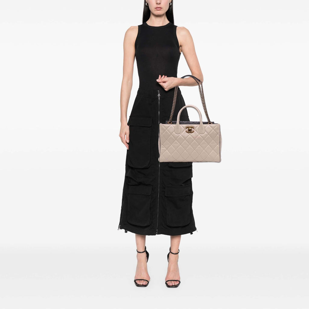 Chanel Quilted Calfskin Portobello Satchel