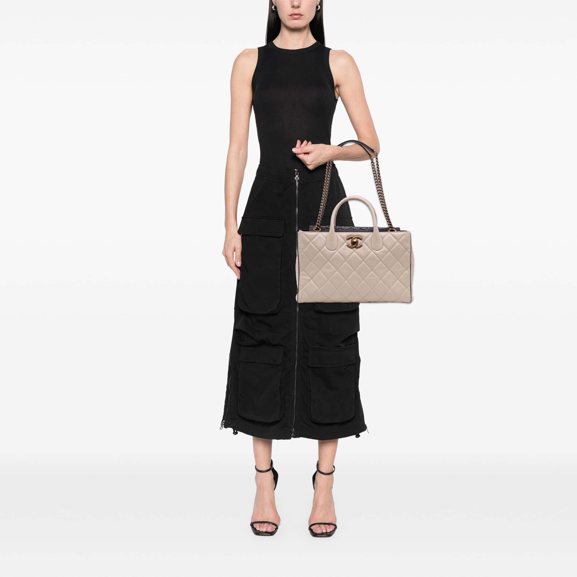 Chanel Quilted Calfskin Portobello Satchel