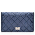 Chanel Quilted Metallic Calfskin Reissue Yen Wallet - FINAL SALE (SHF-18687)