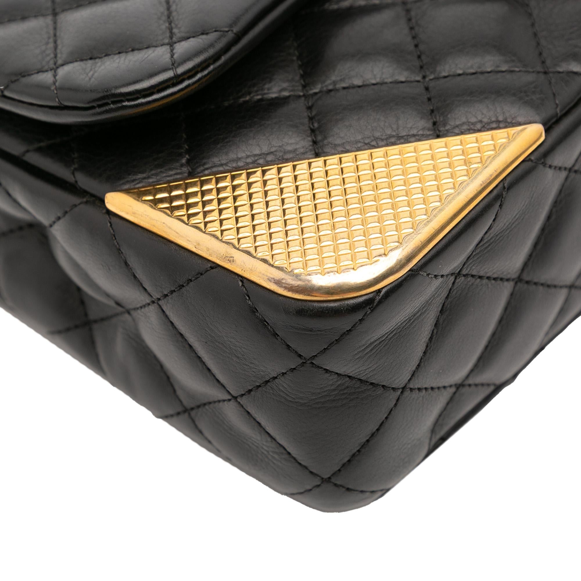 Chanel Quilted Calfskin Rock The Corner Flap