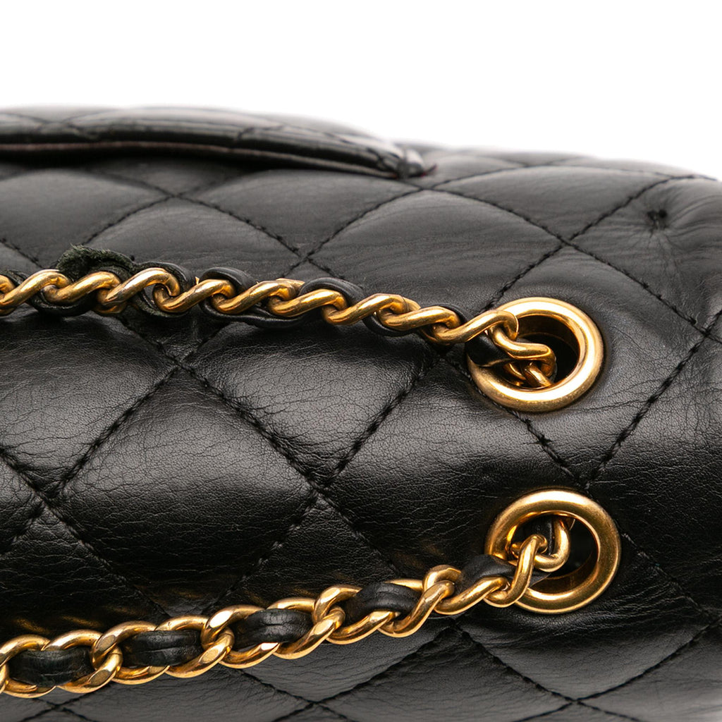 Chanel Quilted Calfskin Rock The Corner Flap