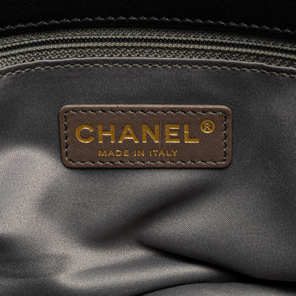 Chanel Quilted Calfskin Stitch Triptych Shoulder Bag