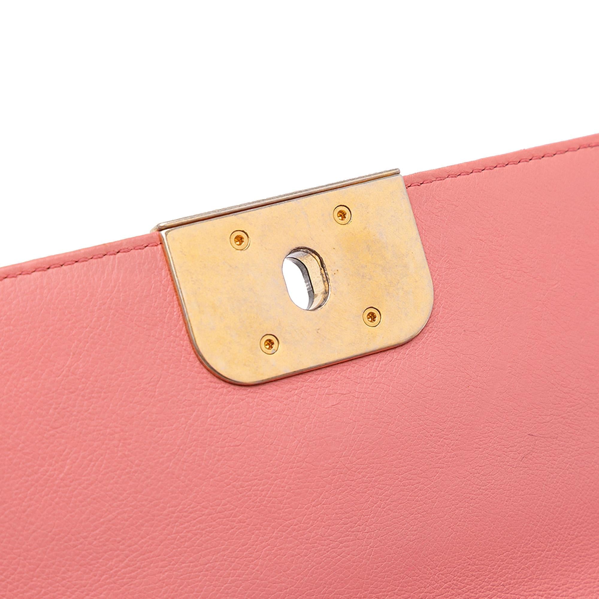 Chanel Quilted Calfskin Straight Lined Flap