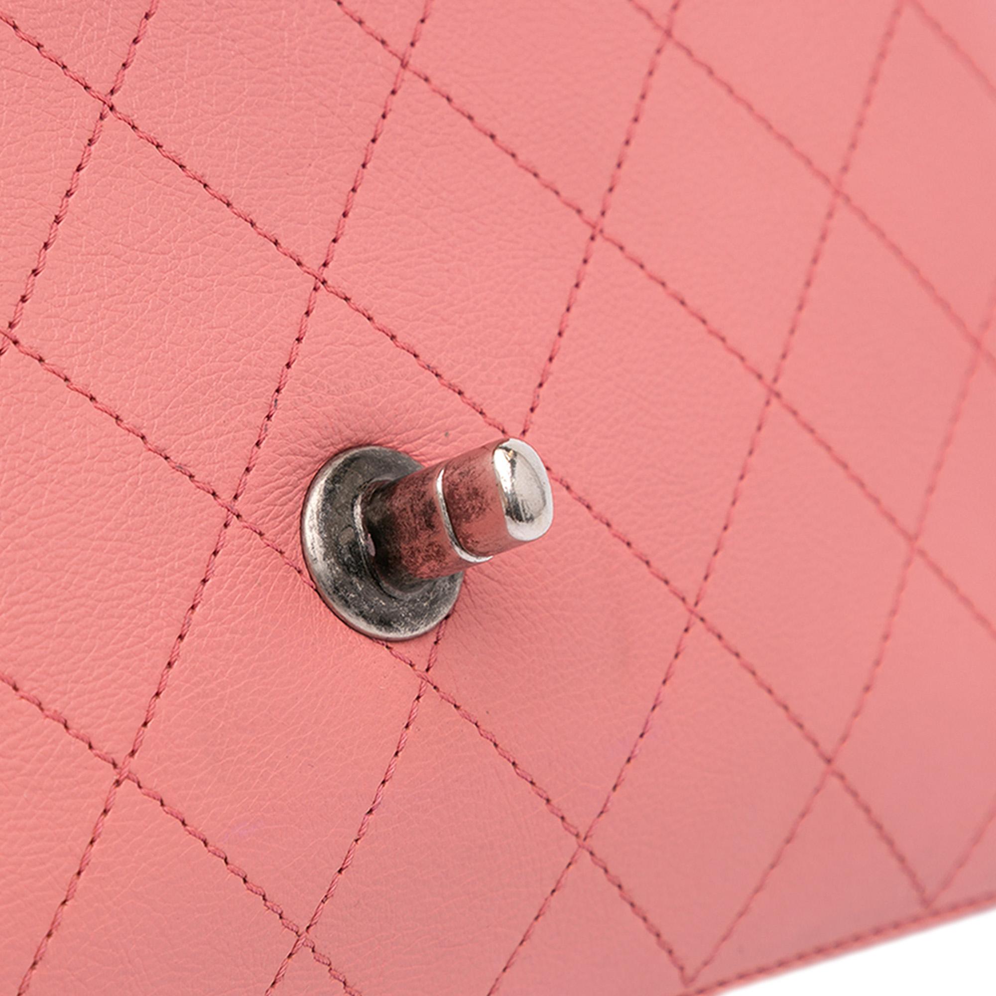 Chanel Quilted Calfskin Straight Lined Flap