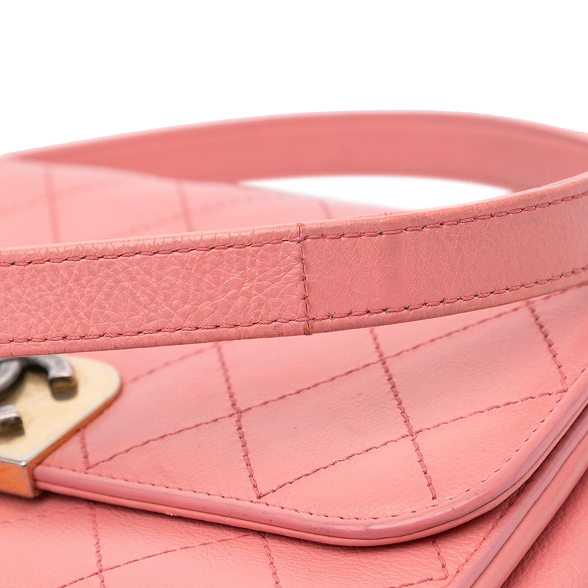 Chanel Quilted Calfskin Straight Lined Flap