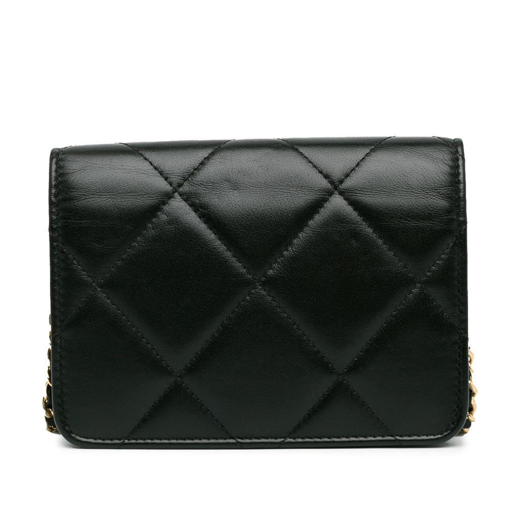 Chanel Quilted Calfskin Strass Clutch With Chain Flap