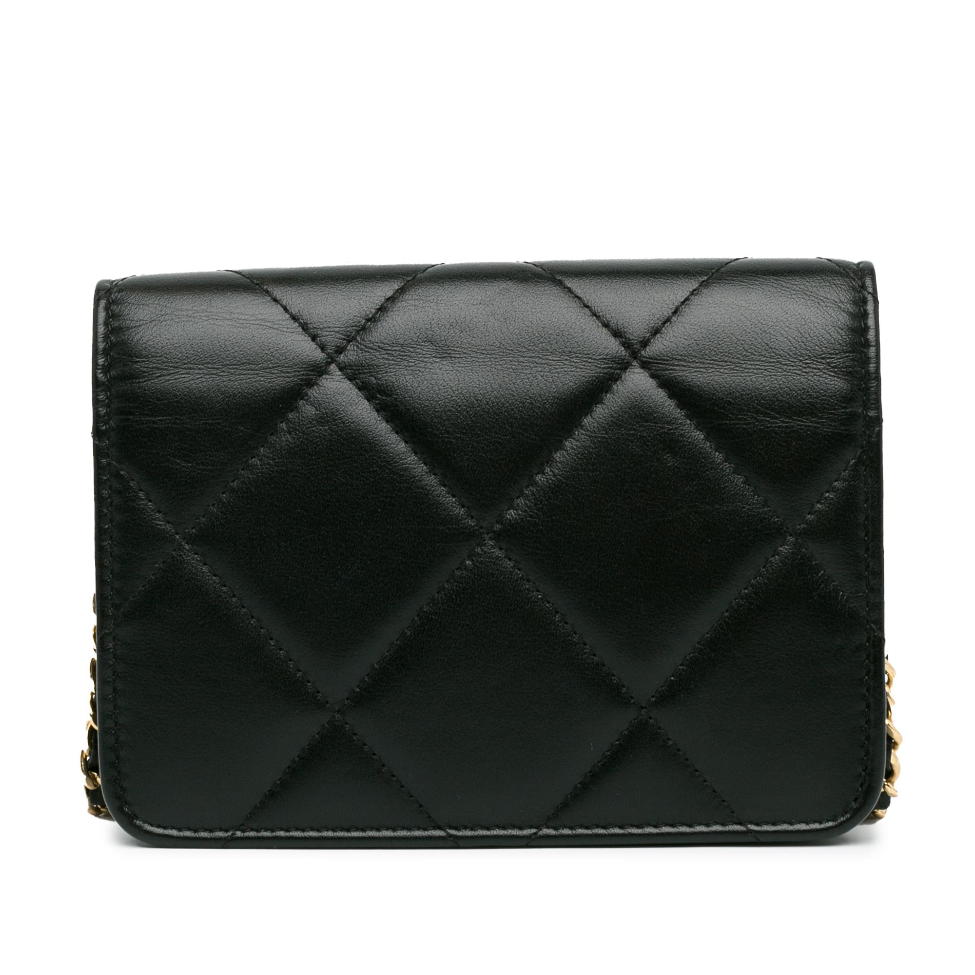 Chanel Quilted Calfskin Strass Clutch With Chain Flap