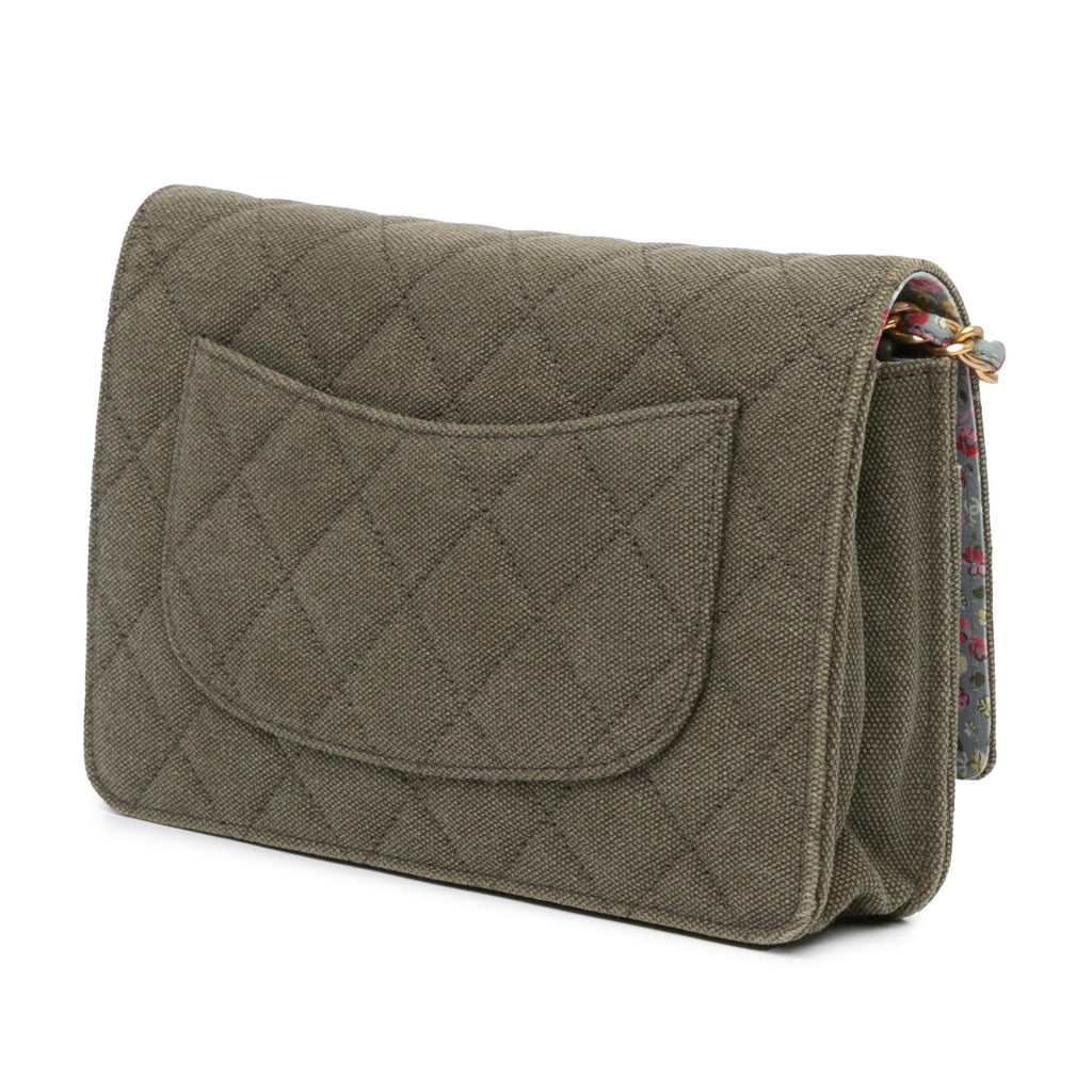 Chanel Quilted Canvas Coco Cuba Charms Wallet On Chain