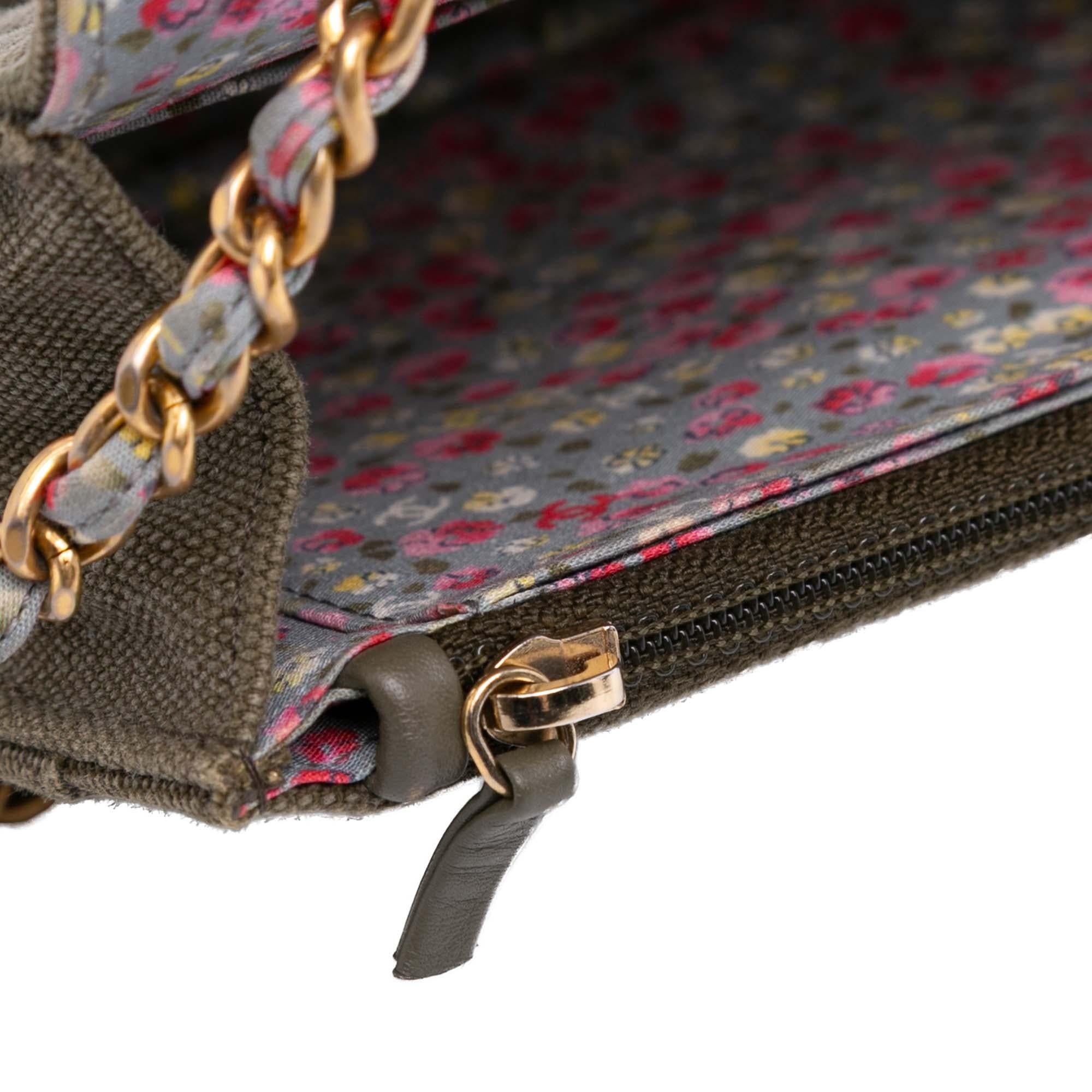 Chanel Quilted Canvas Coco Cuba Charms Wallet On Chain