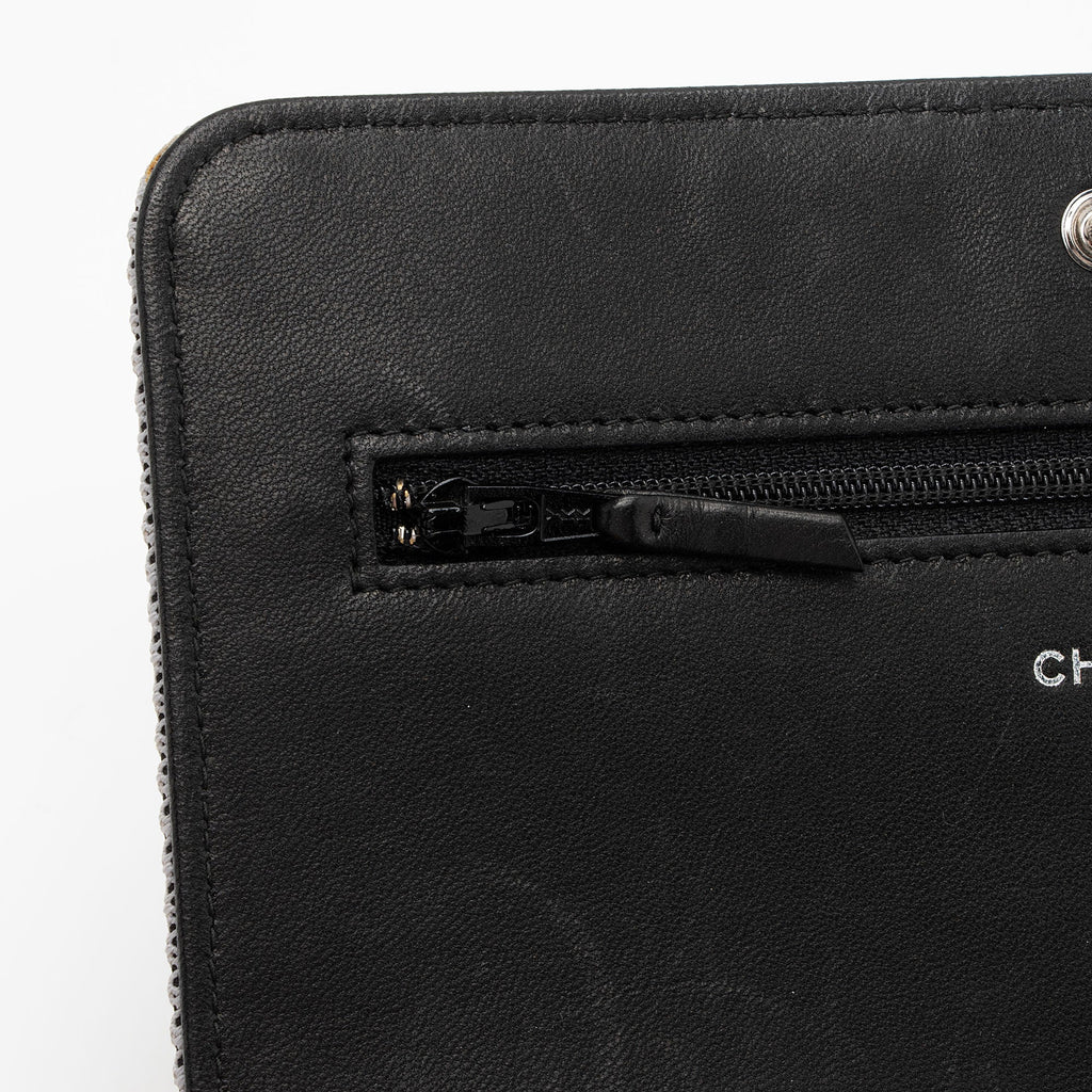 Chanel Quilted Canvas Fluo Boy Wallet on Chain (SHF-jXYUuG)