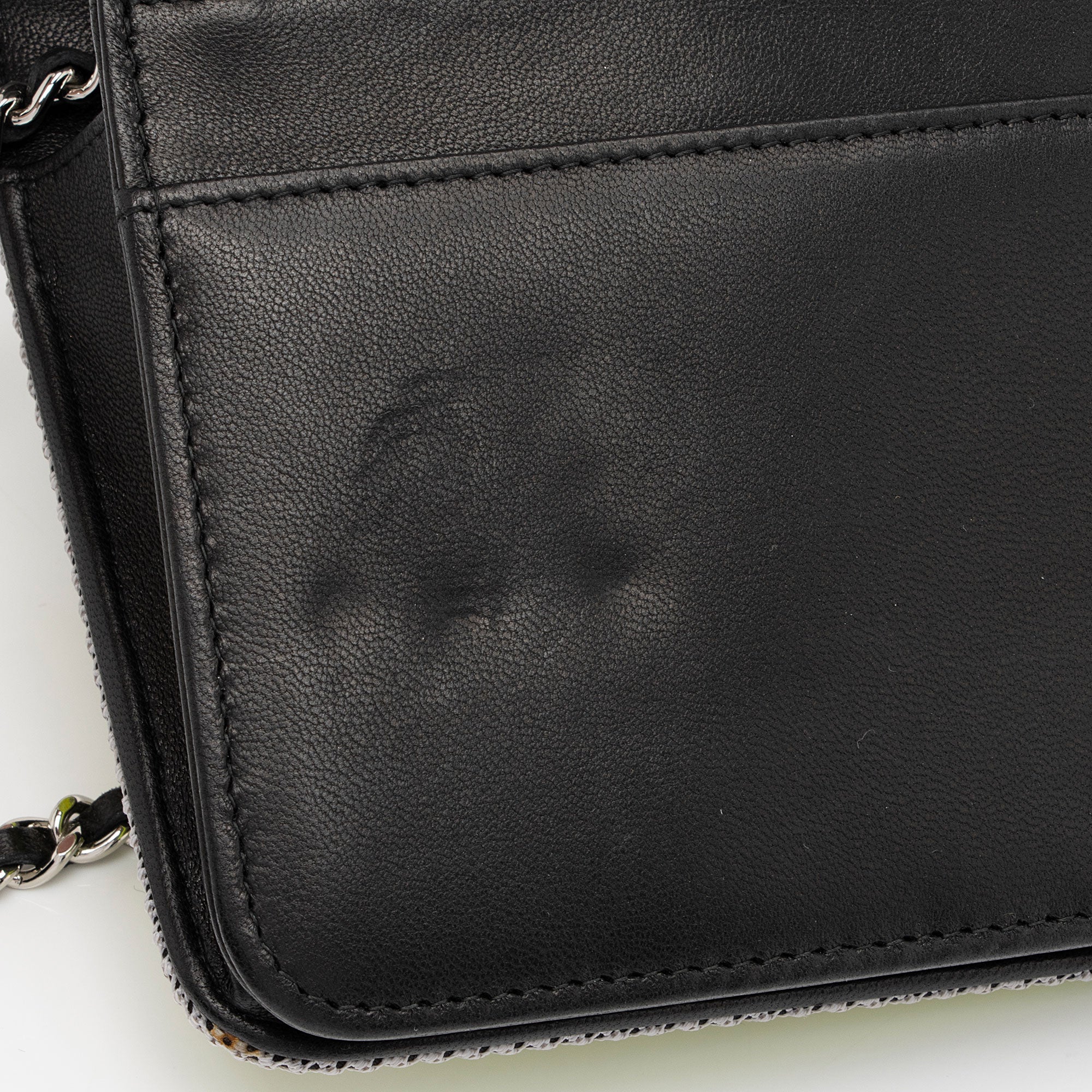 Chanel Quilted Canvas Fluo Boy Wallet on Chain (SHF-jXYUuG)