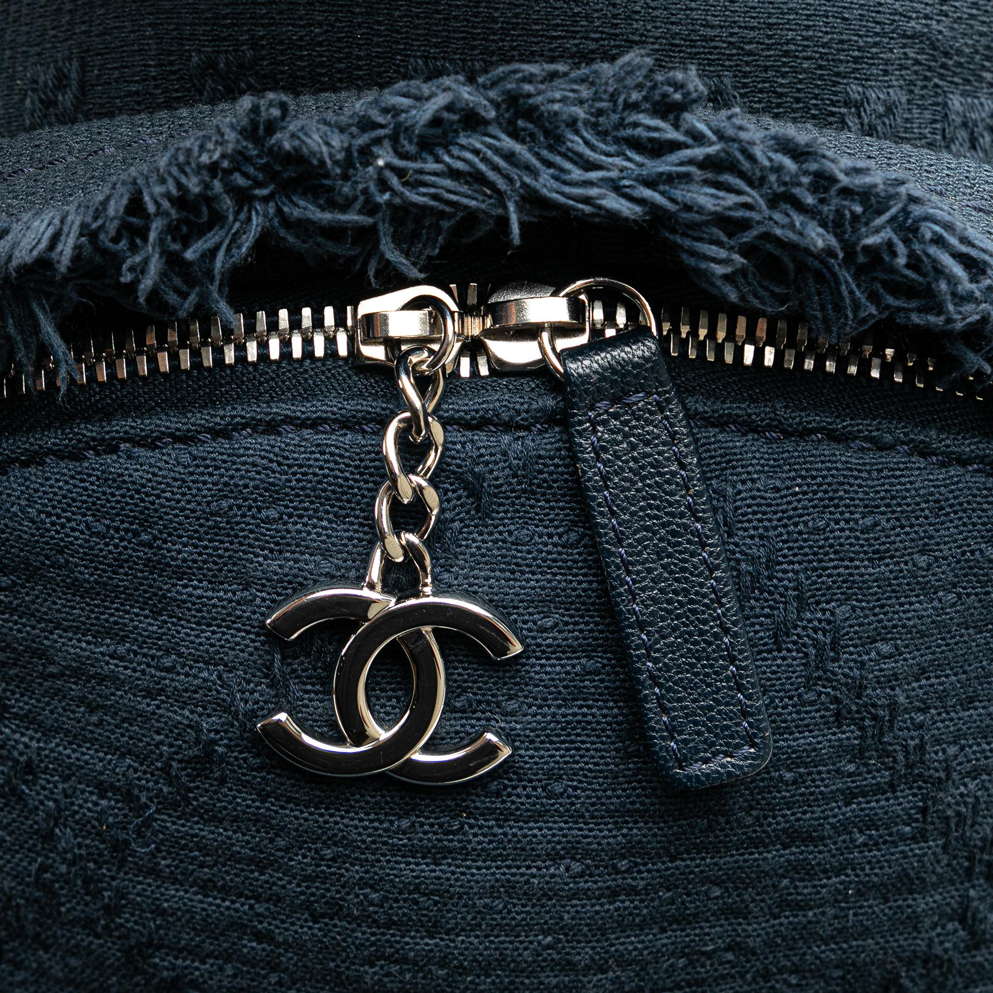 Chanel Quilted Canvas Front Pocket Fringe Backpack (SHG-TTlICg)